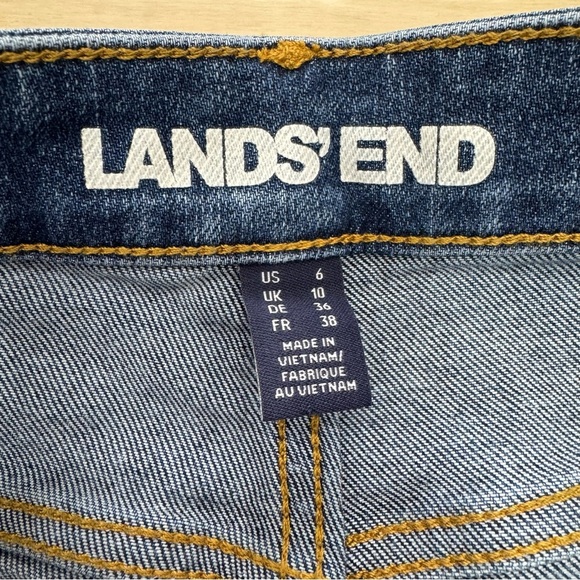 Land End Straight Leg Jeans women’s Sz US 6 blue wash - Picture 4 of 7